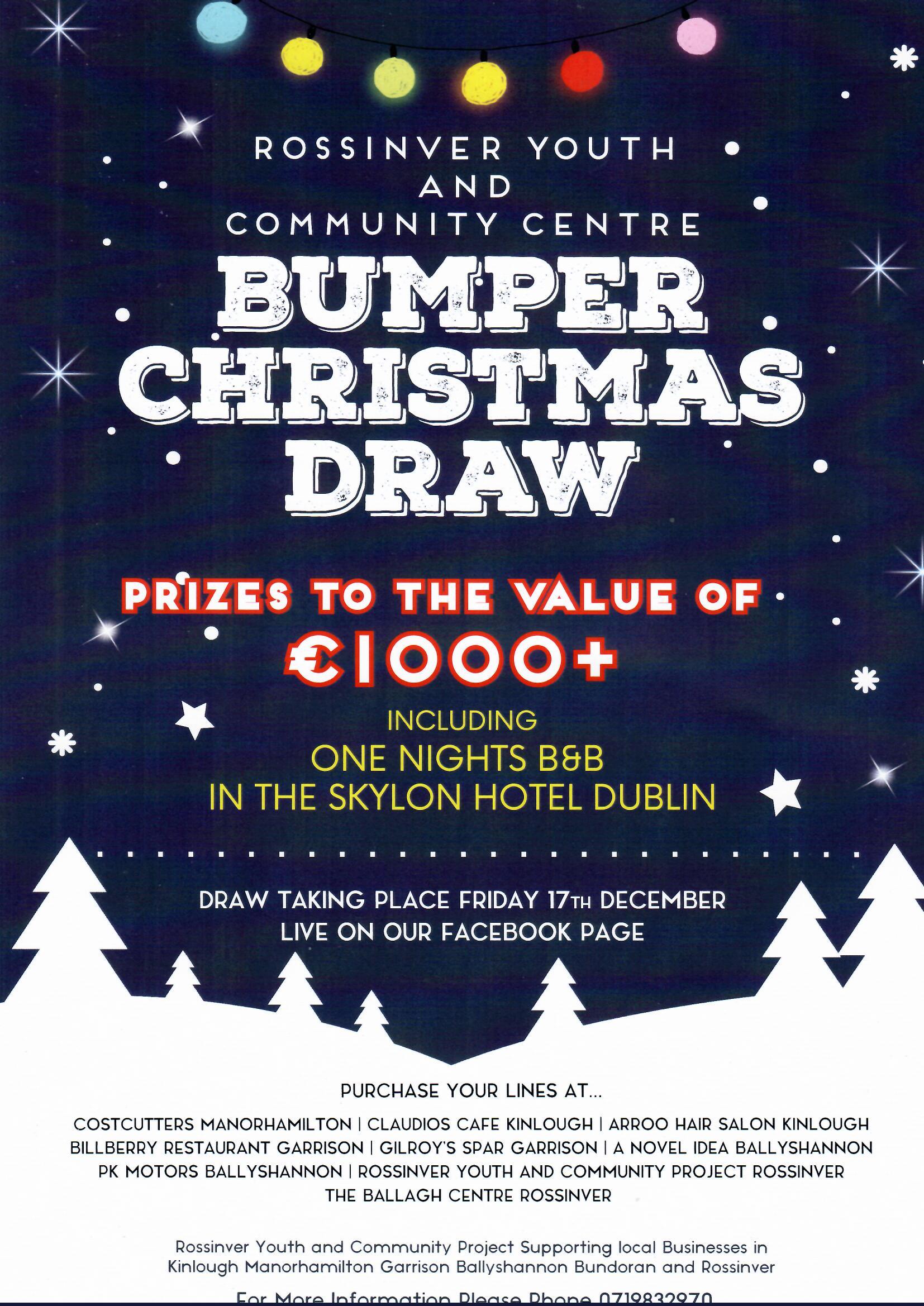 BUMPER CHRISTMAS DRAW Rossinver Youth and Community Project